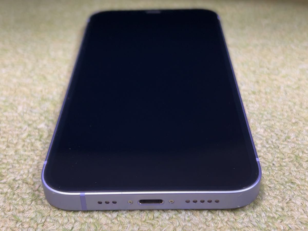 美品 iPhone12 64GB パープル SIMフリー 新品大容量バッテリー100