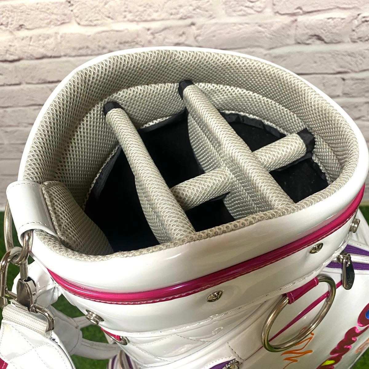 エミリッドバハマ キャディバッグ ホワイト レディース ゴルフ 9 0型 3