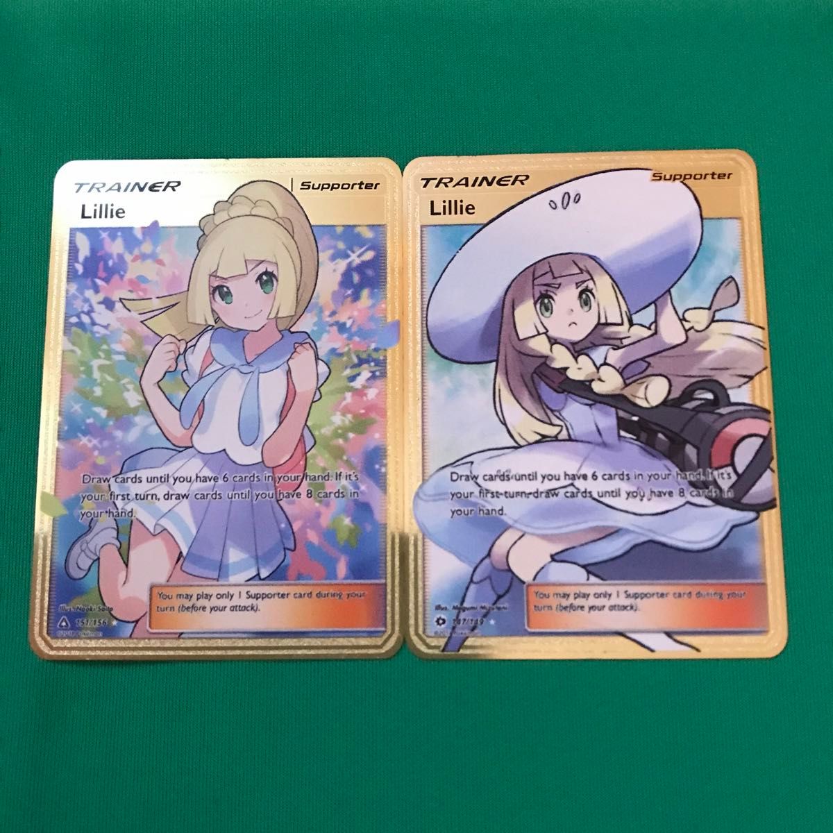 がんばリーリエ 帽子リーリエ sr 海外版 英語版 ゴールドカード 観賞用