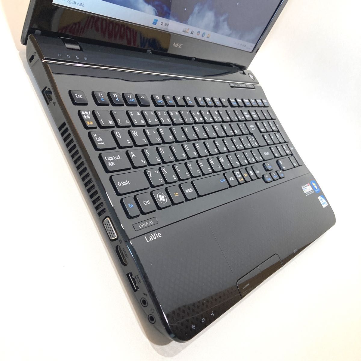 初心者向け 超速i7・カメラ・DVD 黒 すぐ使えるノートパソコン D236-1