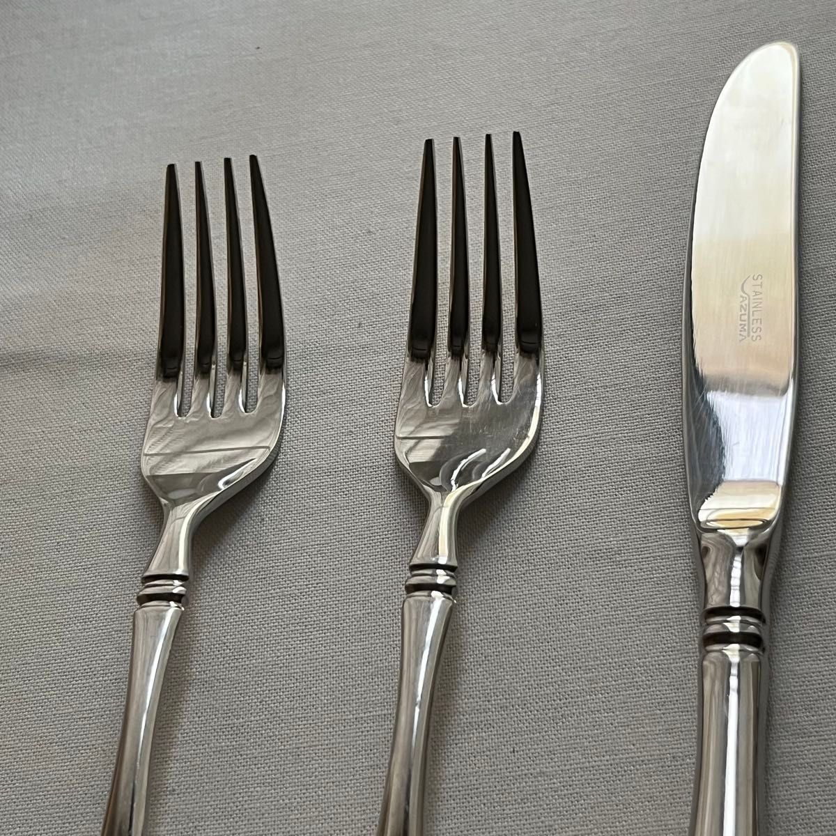 アズマ インペリアル 18-18ステンレス 中古 カトラリー ディナーナイフ