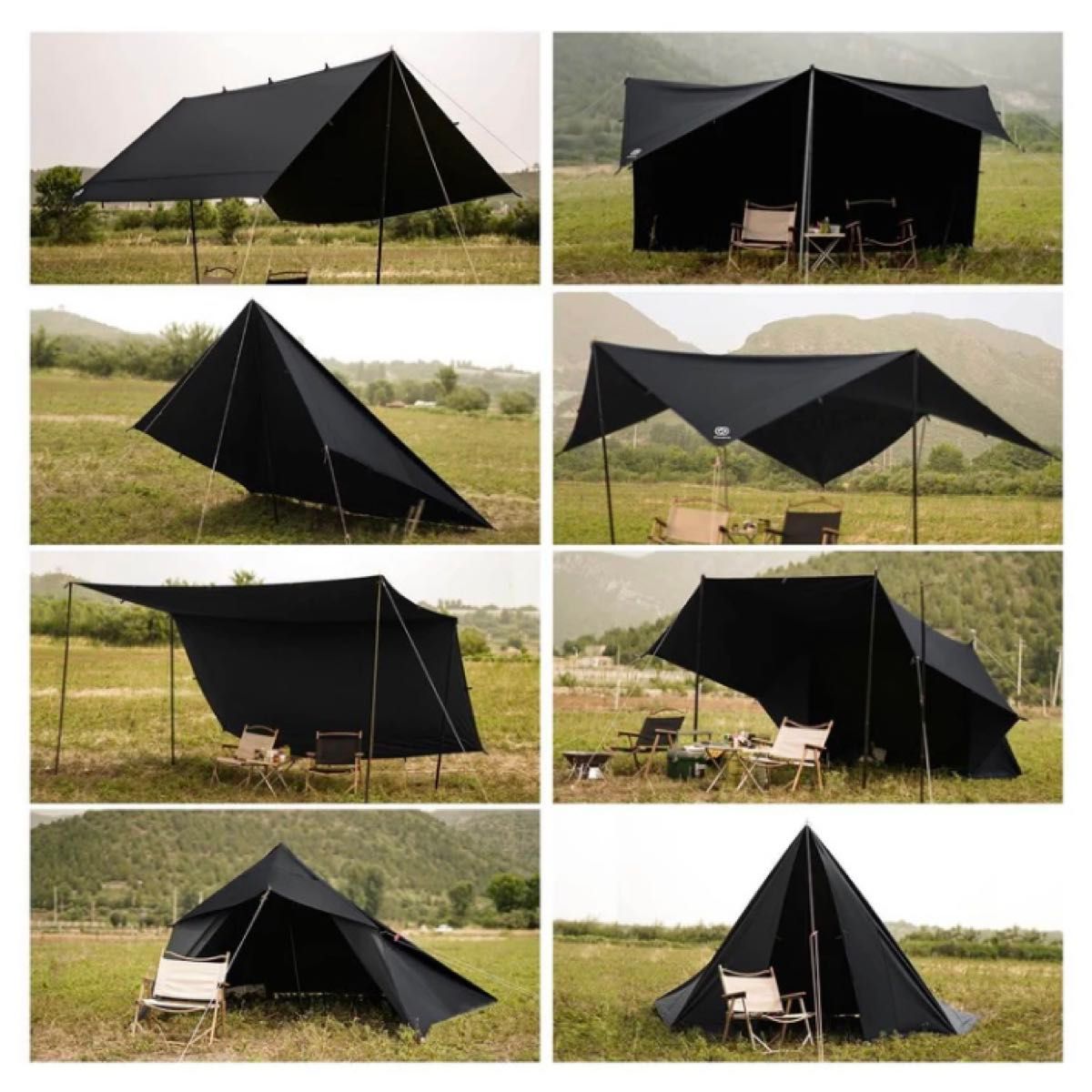 新品 GOGlamping HENGEN+ スクエアタープ 正方形 レクタタープ TC ポリ