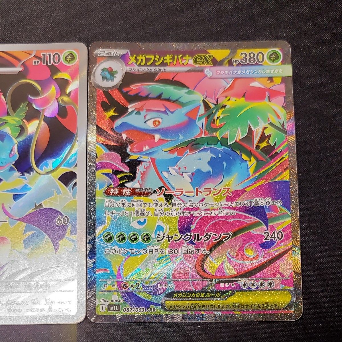 ポケモンカード【連結イラスト】メガフシギバナex SAR フシギソウAR