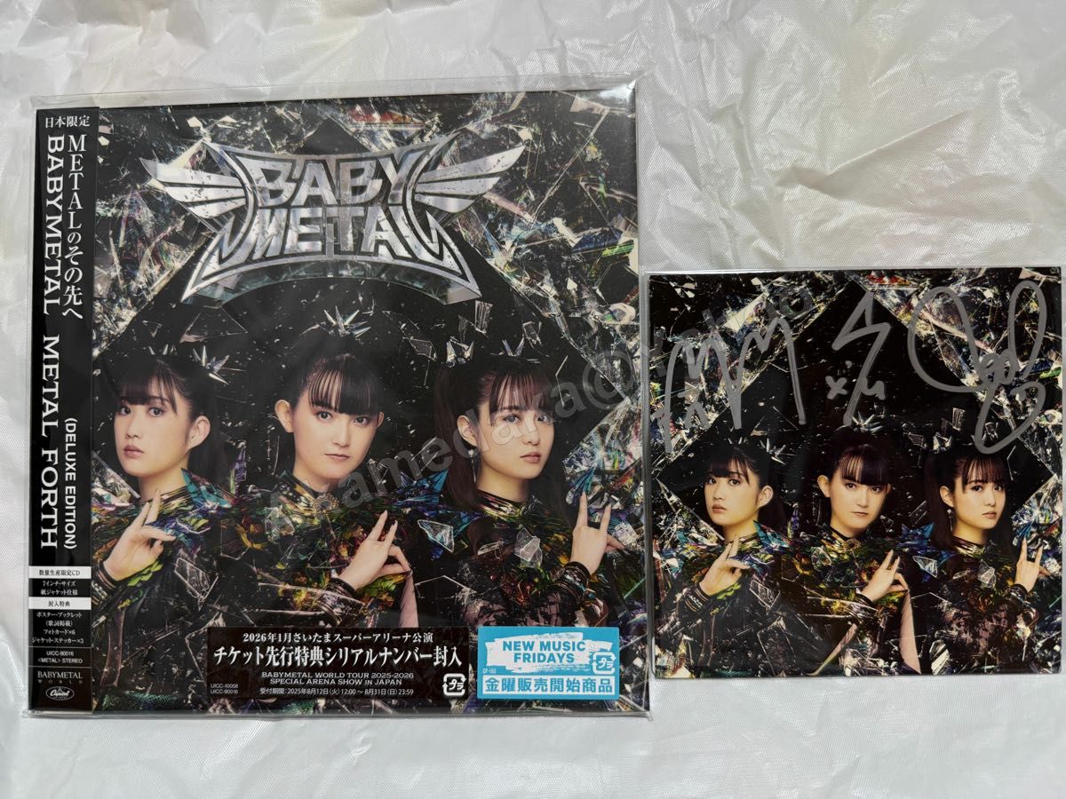 新品 直筆サインカード BABYMETAL METAL FORTH DELUXE EDITION