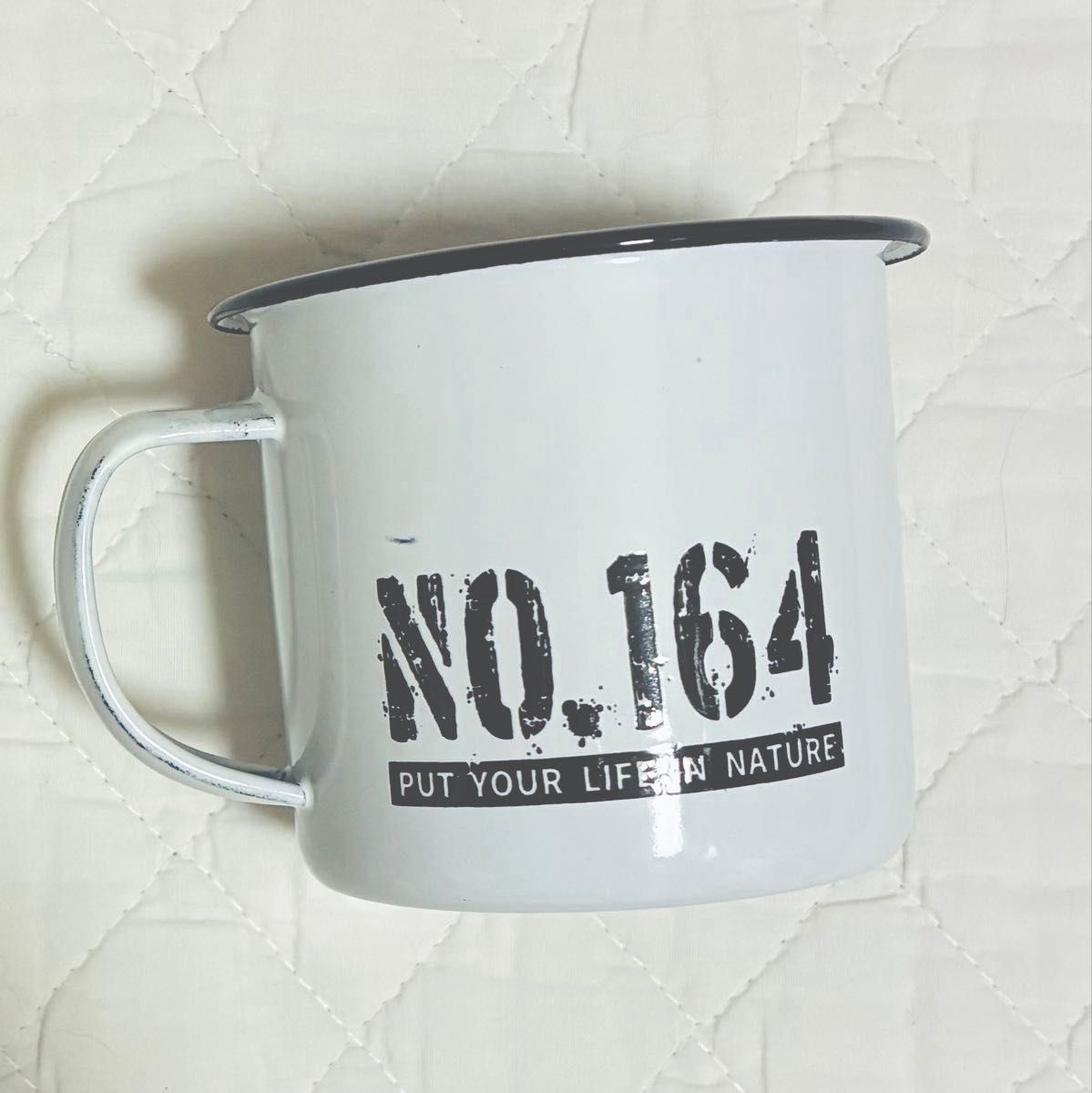 NO 164 野外独杯 ホーローマグカップ 琺瑯 ヒロシキャンプ ソロ