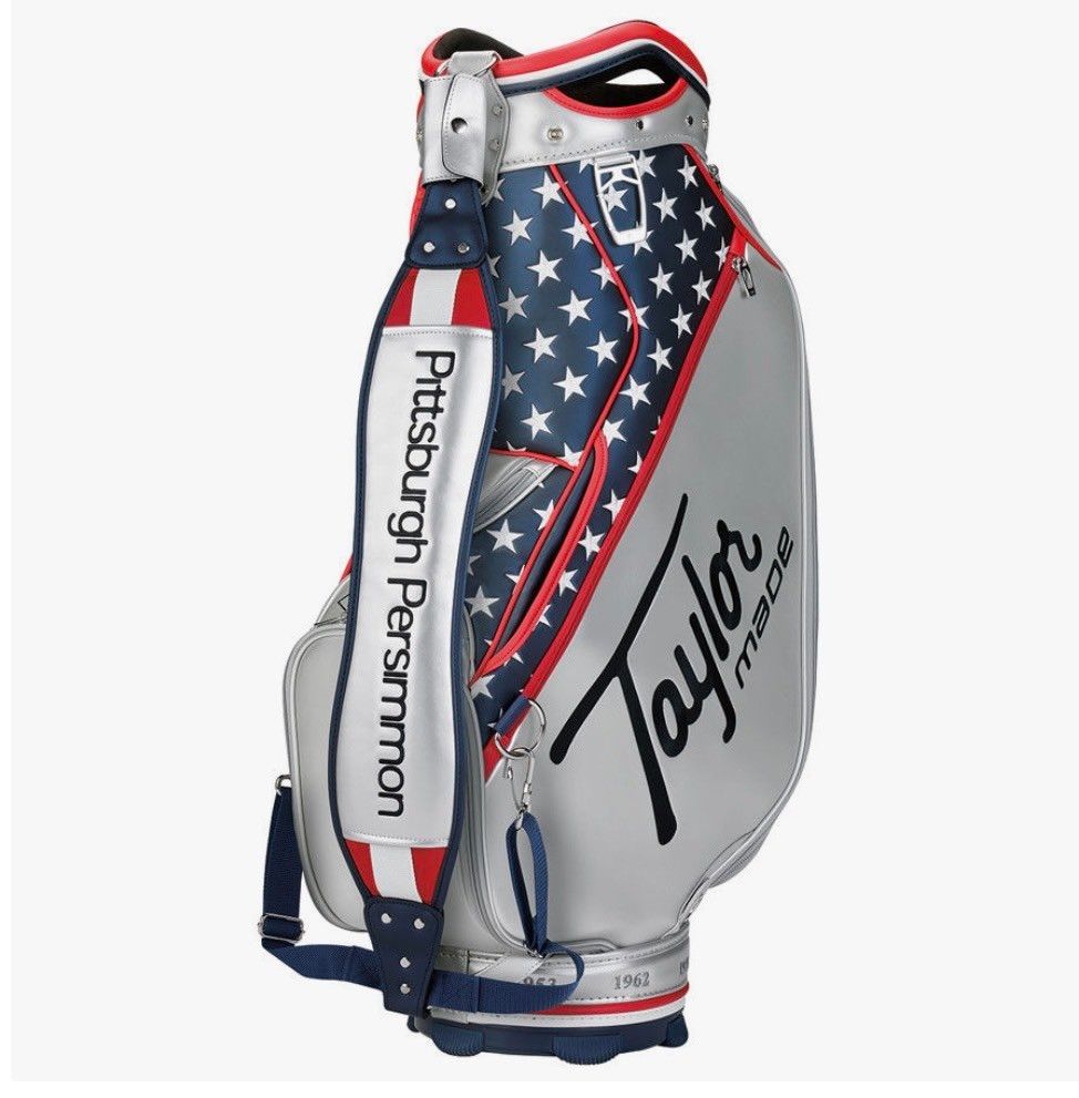 限定品】 テーラーメイド USA柄 スタッフバッグ キャディバッグ プロ