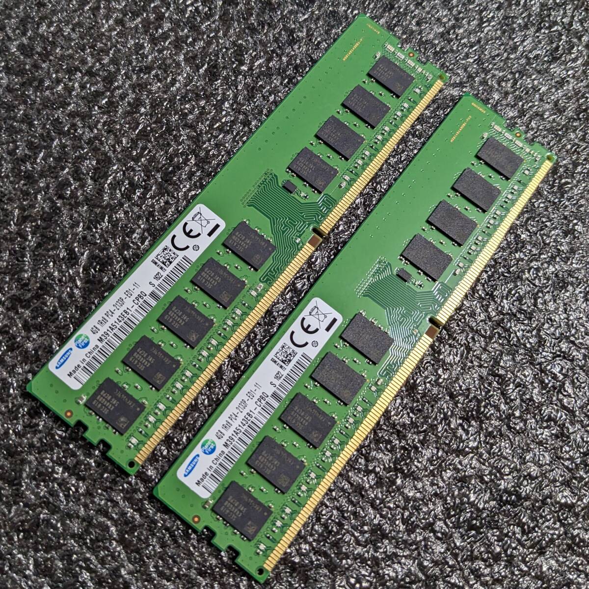 DDR4メモリ 8GB(4GB2枚組) SAMSUNG M391A5143EB1-CPBQ [ECCアン