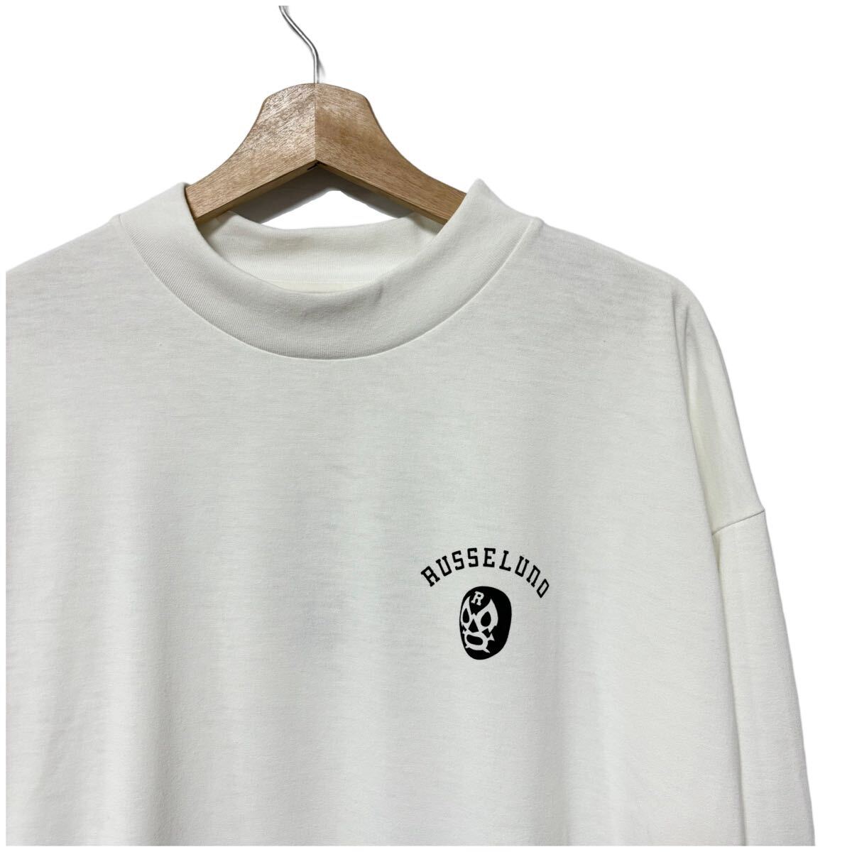 新品 ラッセルノ ゴルフ ビッグ ルチャ LS モックネック LS ホワイト