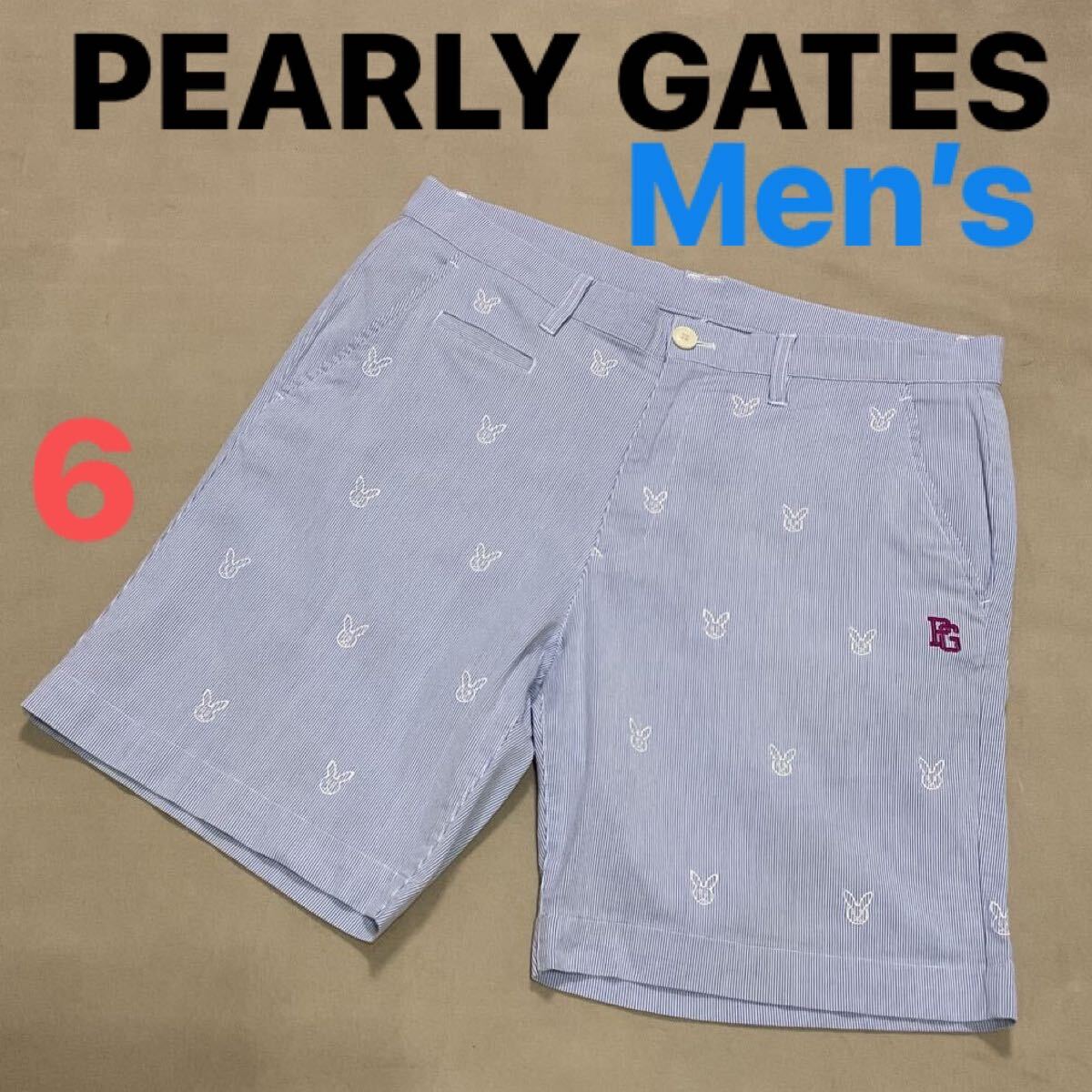 超美品】パーリーゲイツ メンズ6 XL相当 ショートパンツ ハーフパンツ