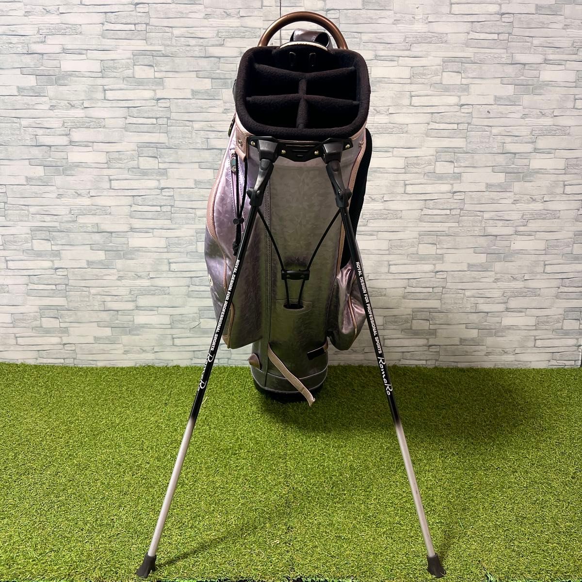 RomaRo ロマロ 高級 キャディバッグ スタンド式 8 5型 パープル ピンク