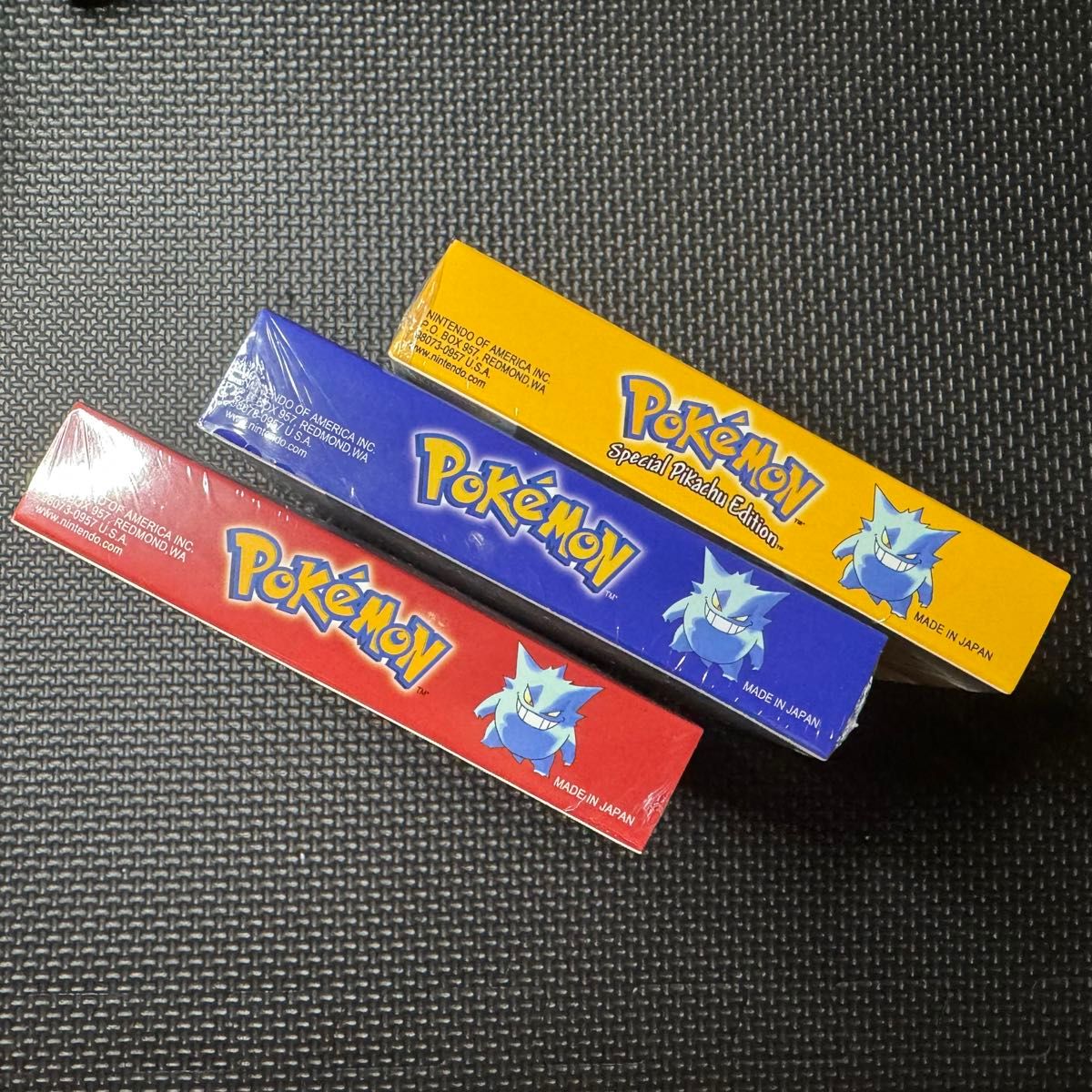 GB ゲームボーイソフト ポケットモンスター赤 青 黄 未開封シュリンク
