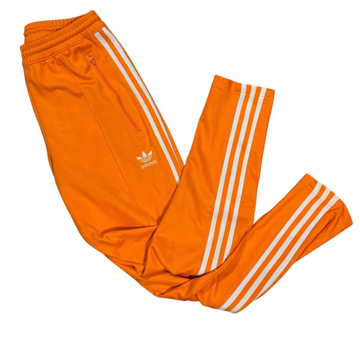希少色】アディダス オレンジ ベッケンバウアー トラックパンツ ジップ