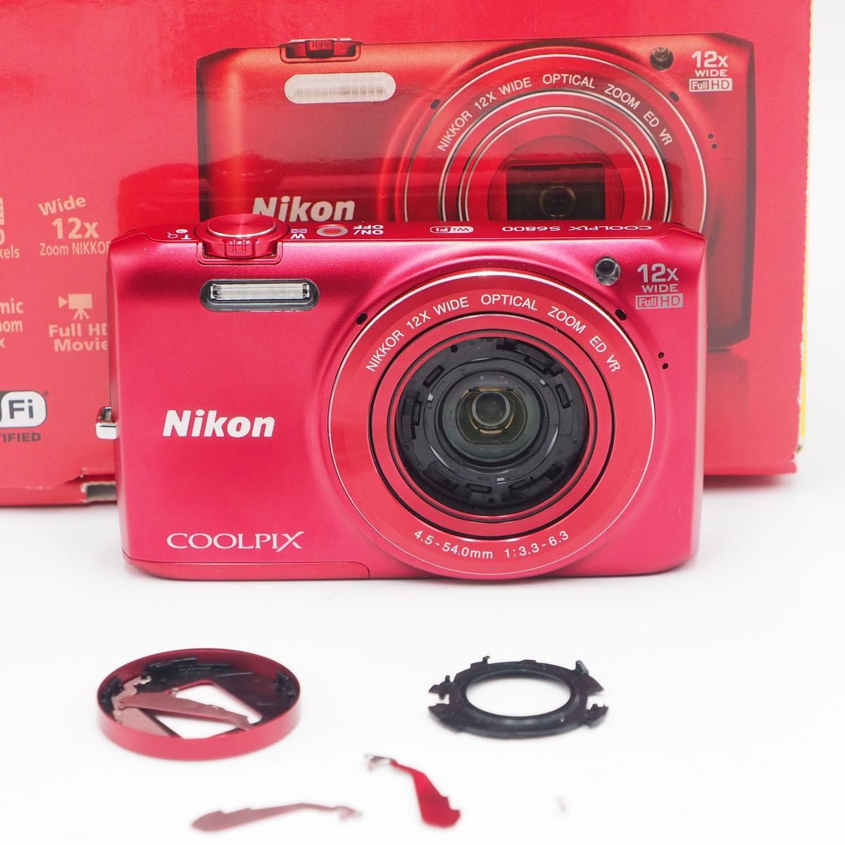 Nikon COOLPIX S6800 赤 ジャンク品 撮影は可能｜Yahoo!フリマ（旧