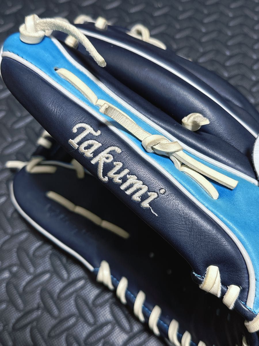 日本製 ミズノプロ ダイバーシティブルー オーダー 軟式 外野手