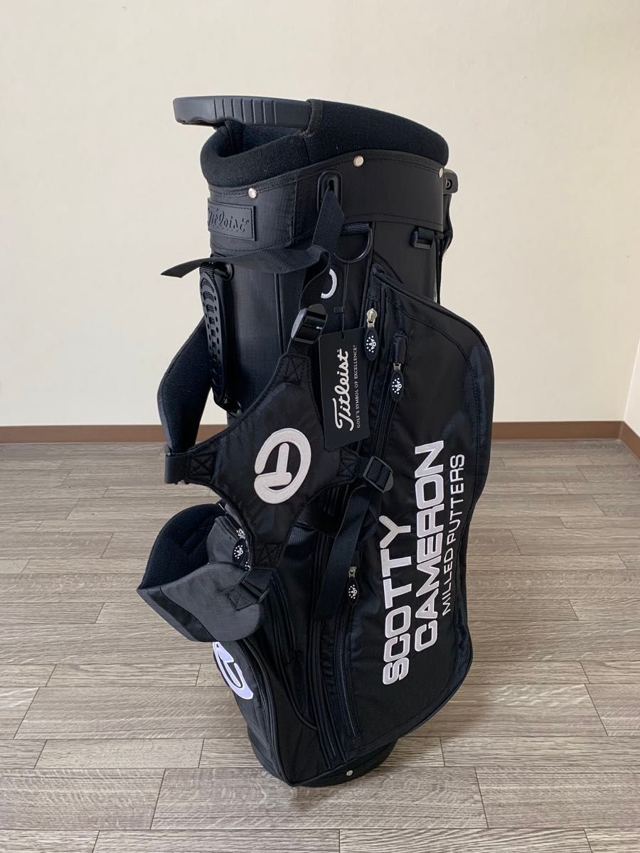 人気のブラック スコッティキャメロン スタンド式キャディバッグ 軽量