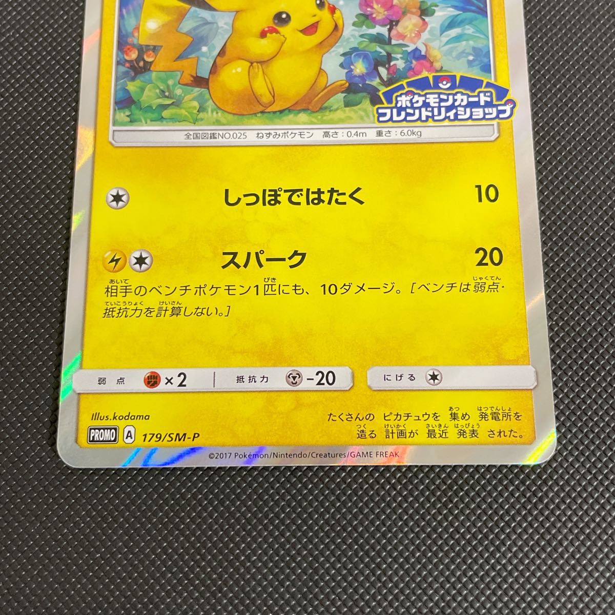 ポケモンカード ピカチュウプロモ 179/SM-P フレンドリィショップ