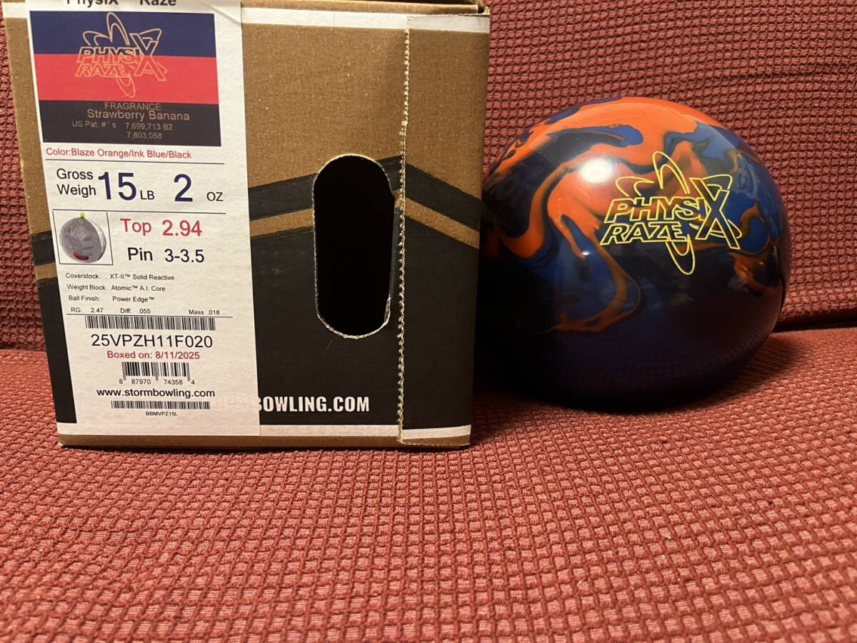 新品限定品 ストーム フィジックスレイズ 15ポンド ボウリングボール