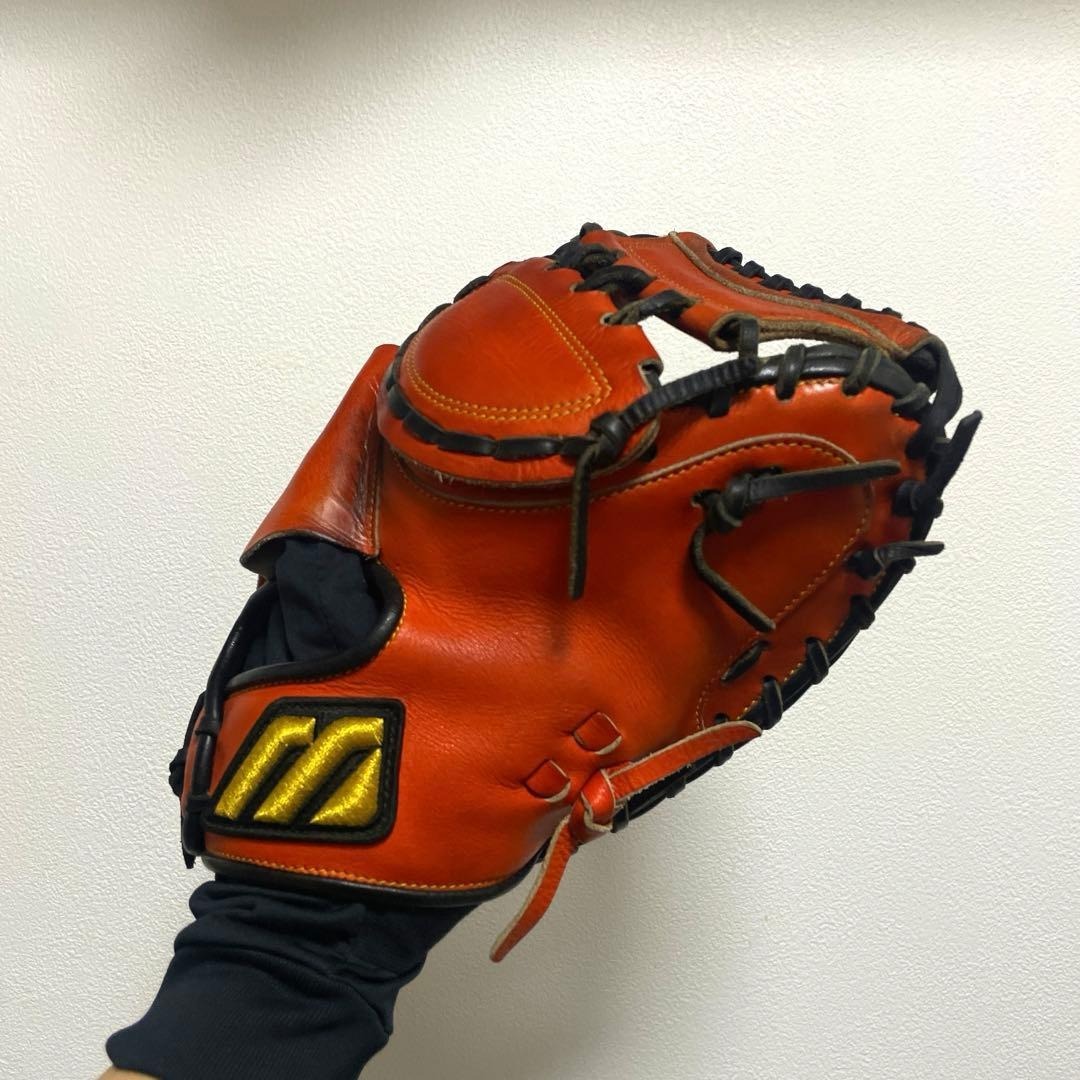 ミズノプロ 読売 阿部慎之助選手 実使用 硬式 キャッチャーミット 2005