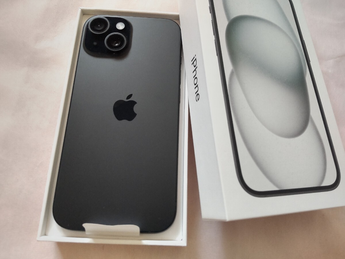 Apple iPhone15 128GB Black ブラック 国内版SIMフリー MTMH3J/A