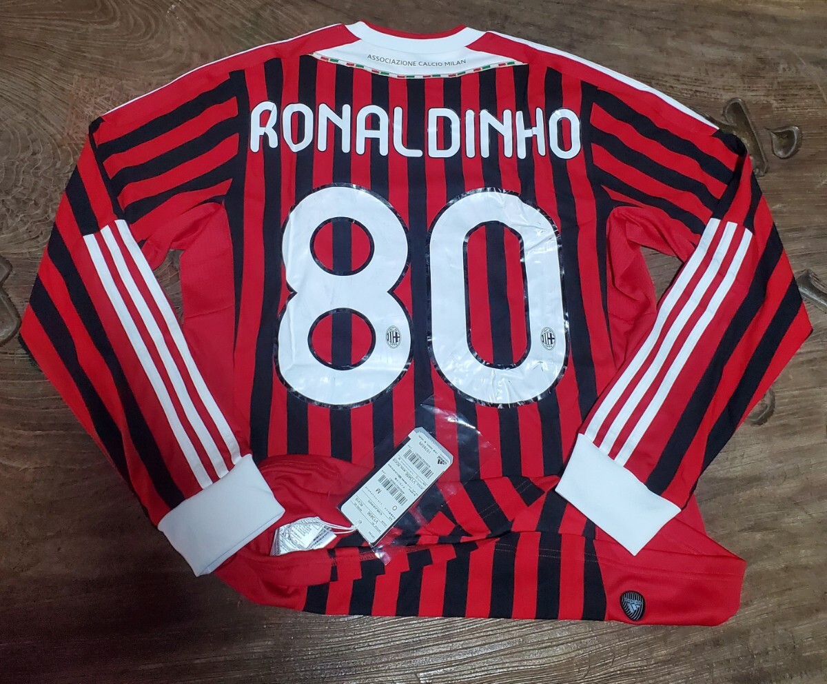 2010-11-12 ACミラン #80 ロナウジーニョ adidas アディダス 長袖 W