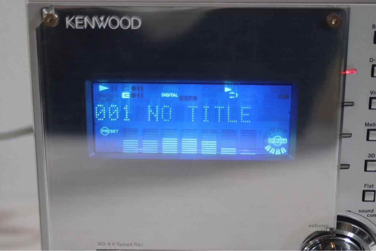 KENWOOD ミニコンポ システムコンポ MD CD カセット RXD-SL3MD