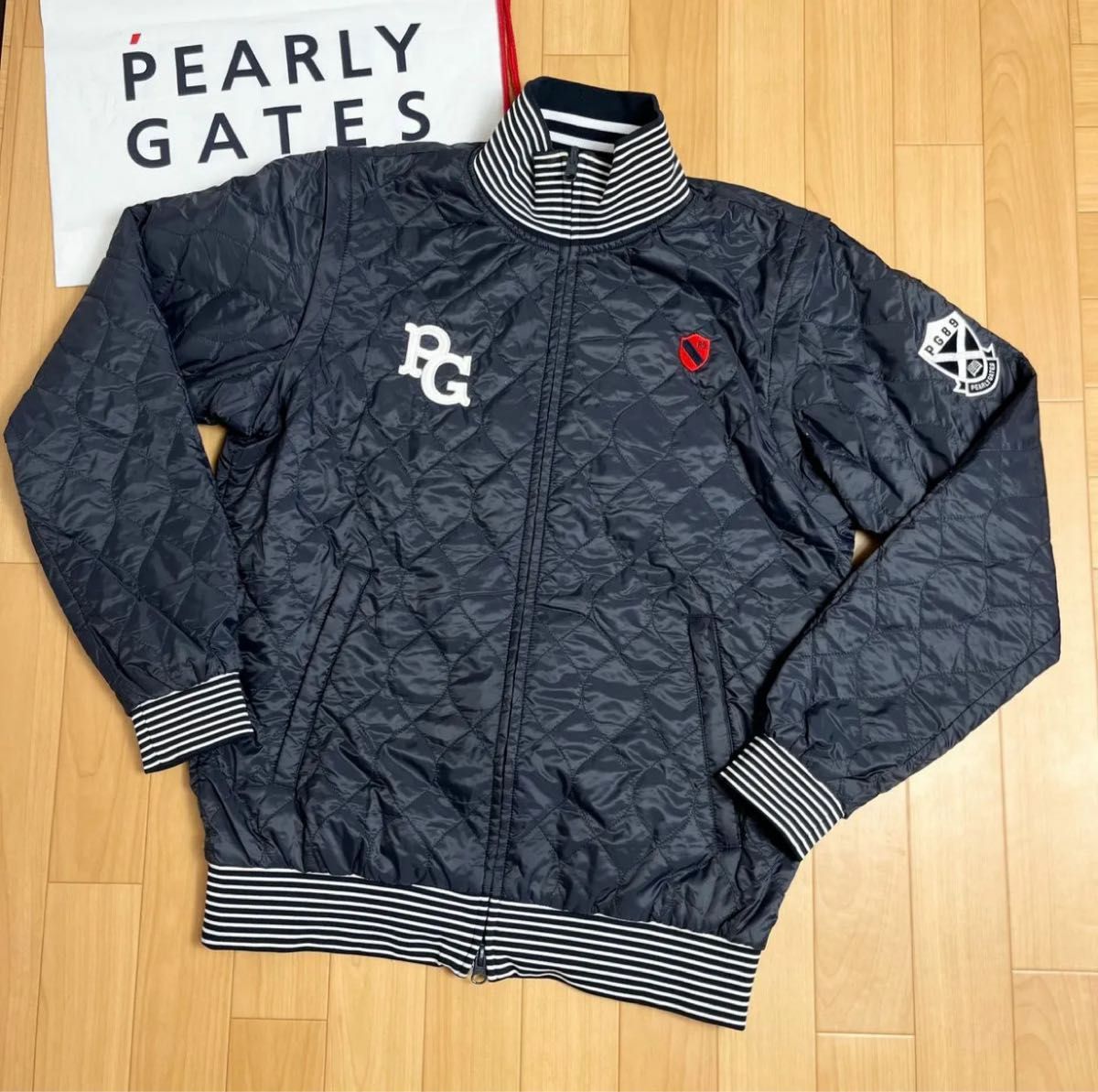 パーリーゲイツ スター 星柄4WAY 中綿入りリバーシブルブルゾン