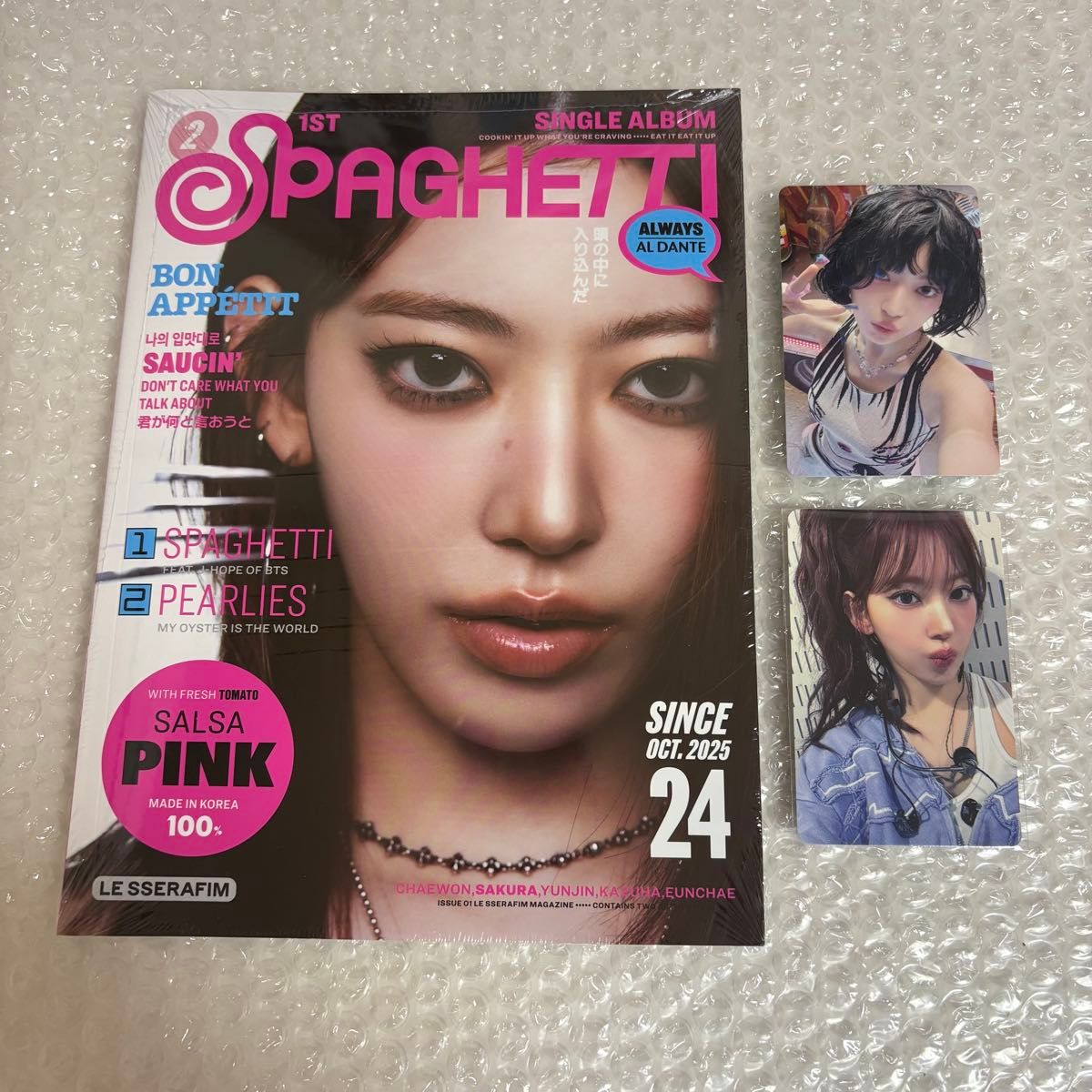 LE SSERAFIM SPAGHETTI compact盤 サクラ weverse 特典 ラキドロ1次付