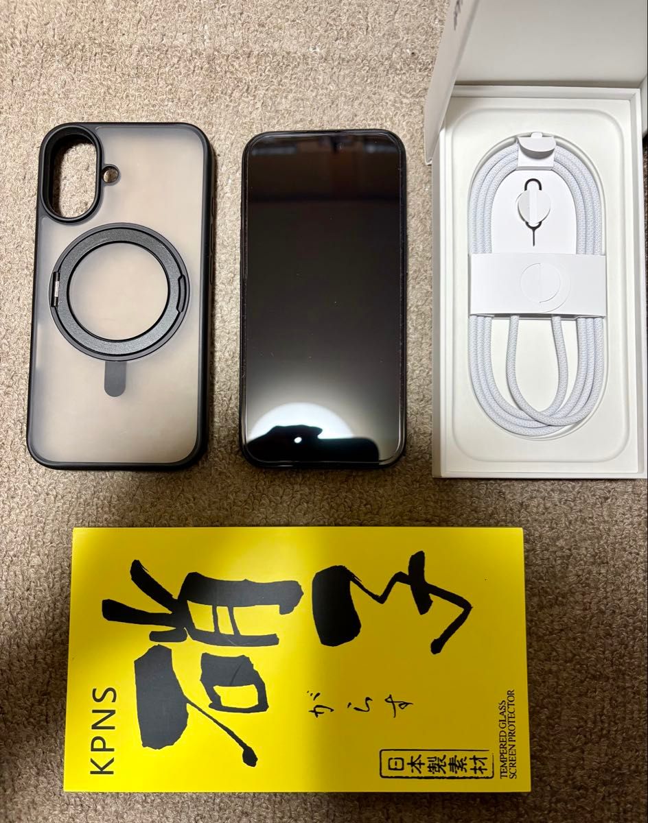 極上品】iPhone16 128G ブラック SIMフリー バッテリー100%｜Yahoo