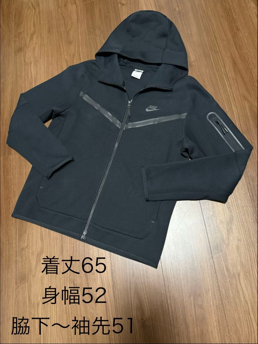メンズL ブラック テックフリース セットアップ NIKE 黒 過去モデル