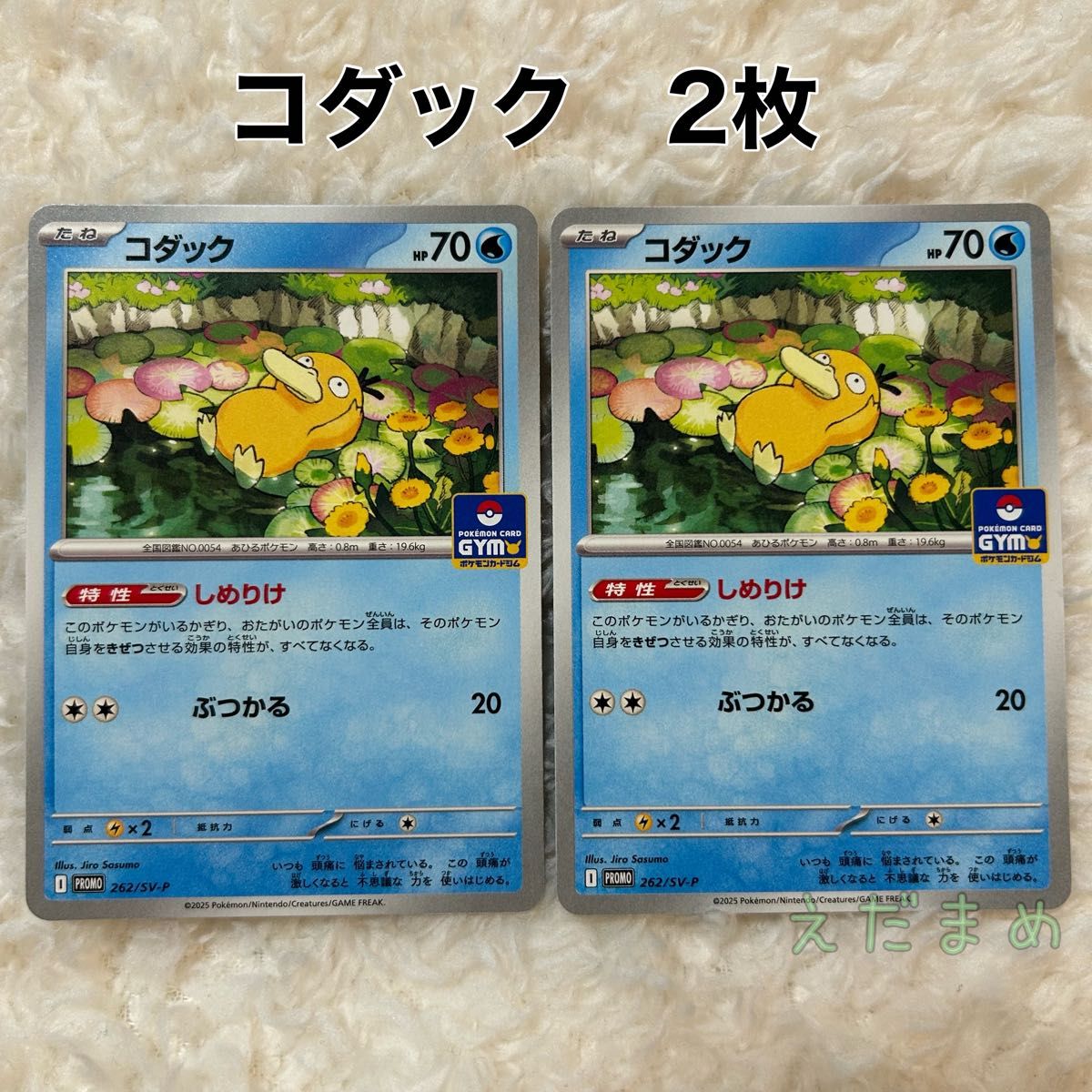 コダック 2枚セット ジムプロモ ポケモンカード ポケカ しめりけ