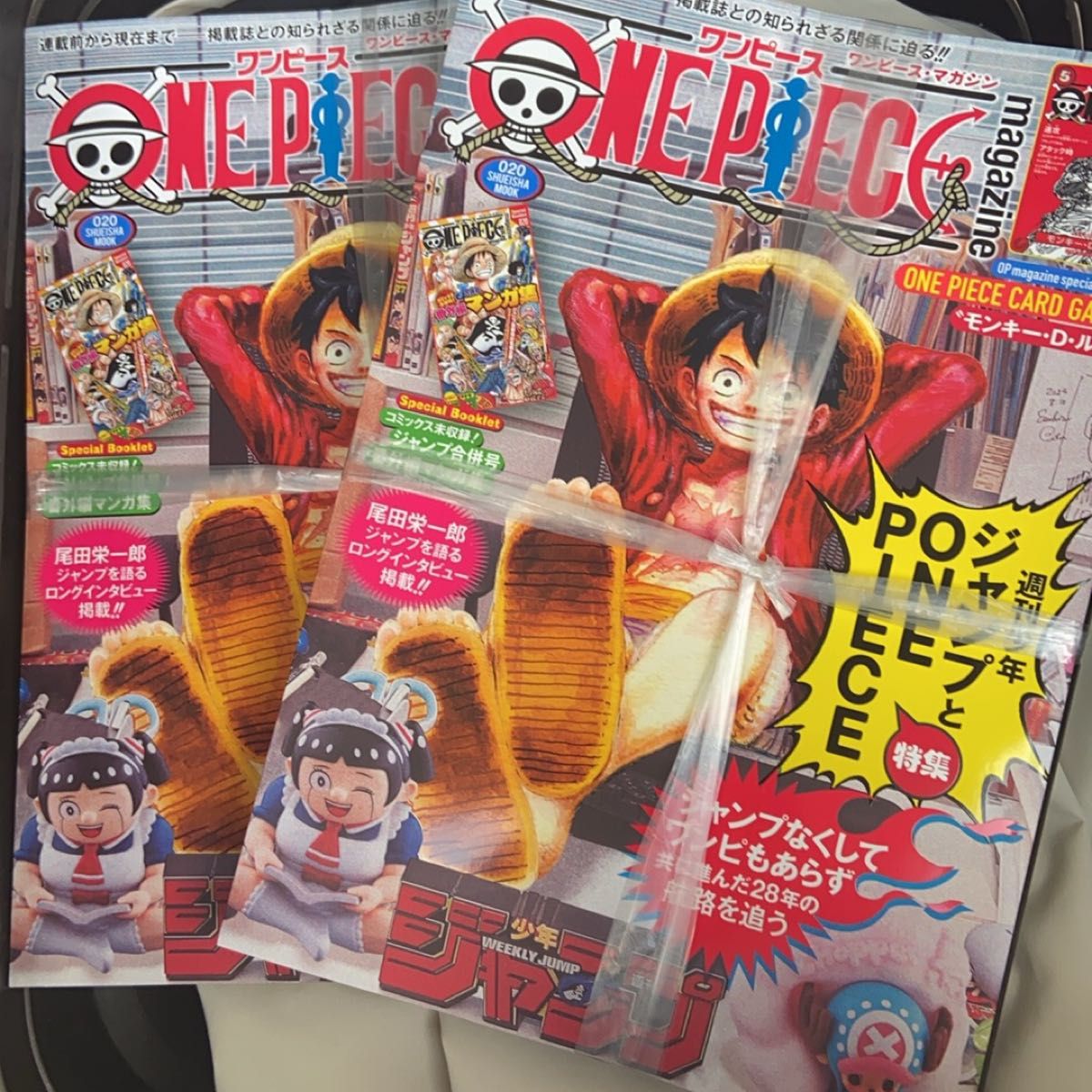 付録付き ワンピースマガジン 20 ルフィ カード プロモ 2本 モンキー
