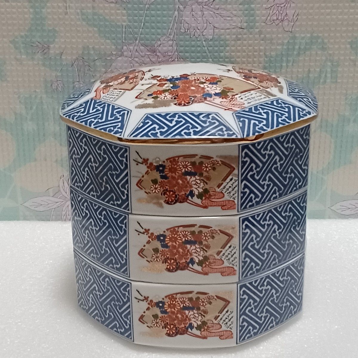 三段重 陶器製(有田焼 ) 重箱 蓋付き重ね鉢 おせち お正月｜Yahoo