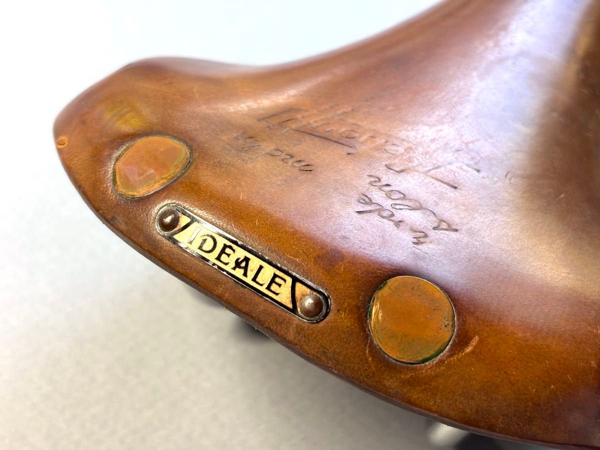 IDEALE イデアル90 皮サドル サイン入り大鋲 ビンテージ｜Yahoo!フリマ