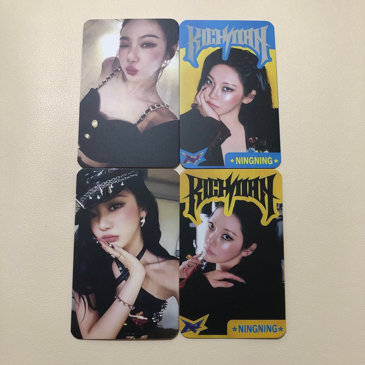 aespa ニンニン rich man ラントレ ランダム A B トレカ 4枚 セット