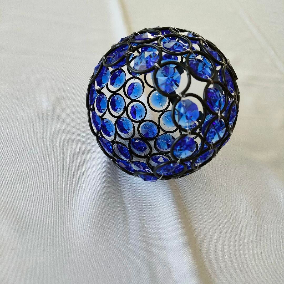 ゴールゼロ クリスタルシェード クリスタル ランタンシェード 青