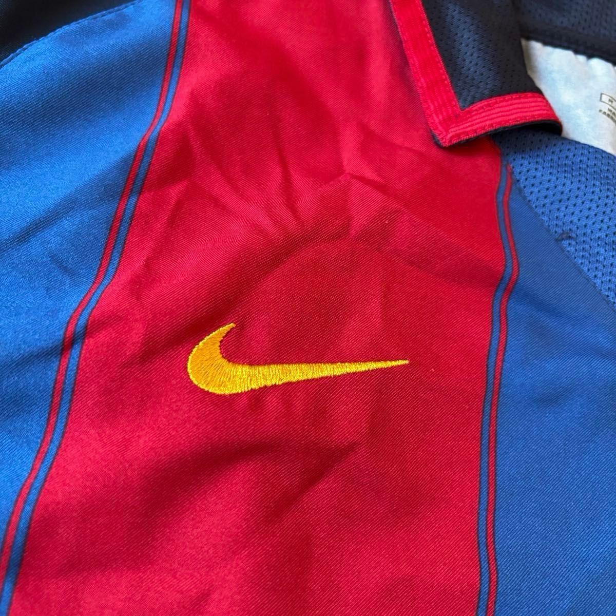 美品】FCバルセロナ 03/04レプリカ ユニフォーム 2003-04 M ナイキ