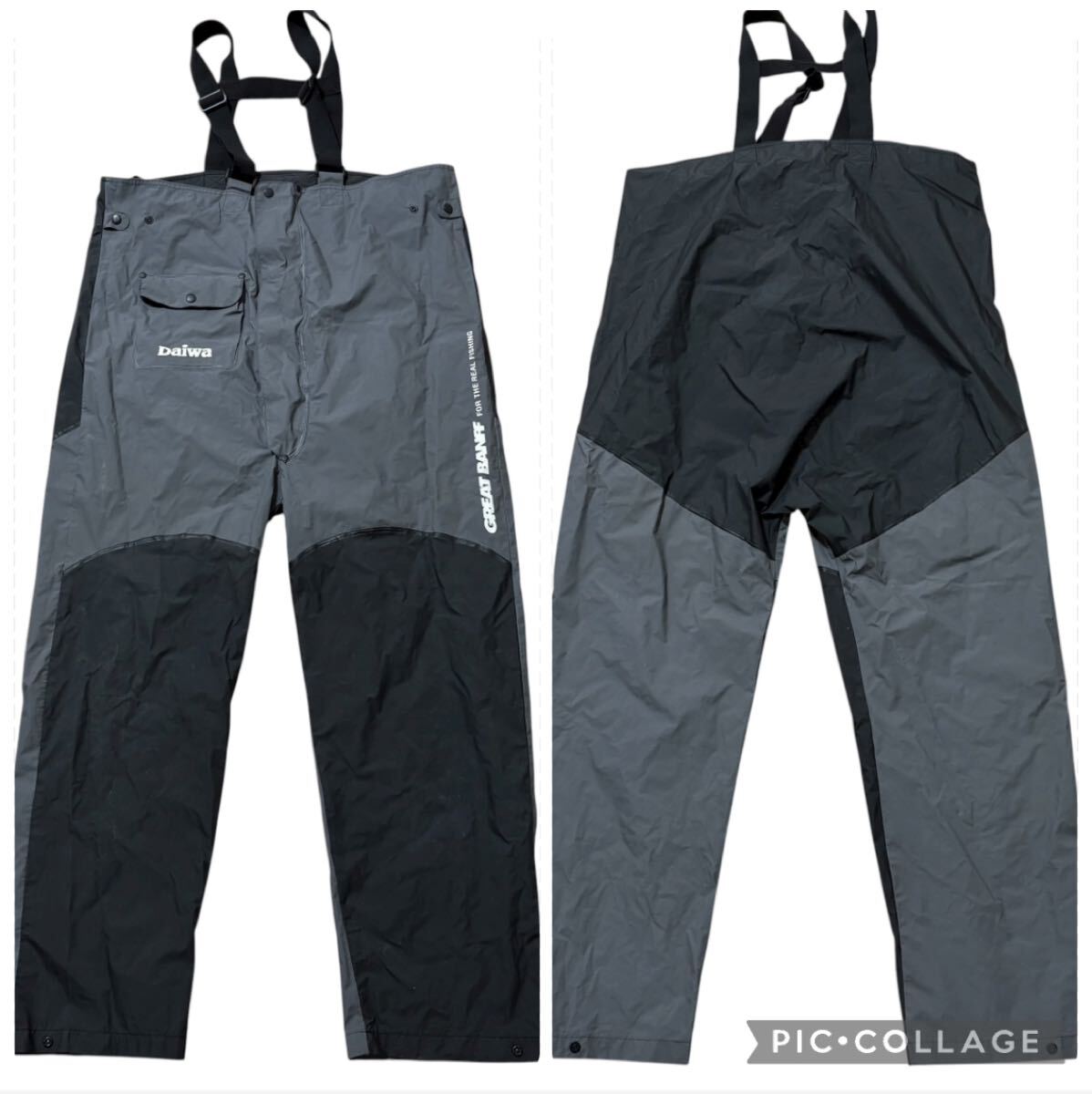 Daiwa GREAT BANFF 3L 防水 ナイロンパーカー ナイロンパ グレー 黒