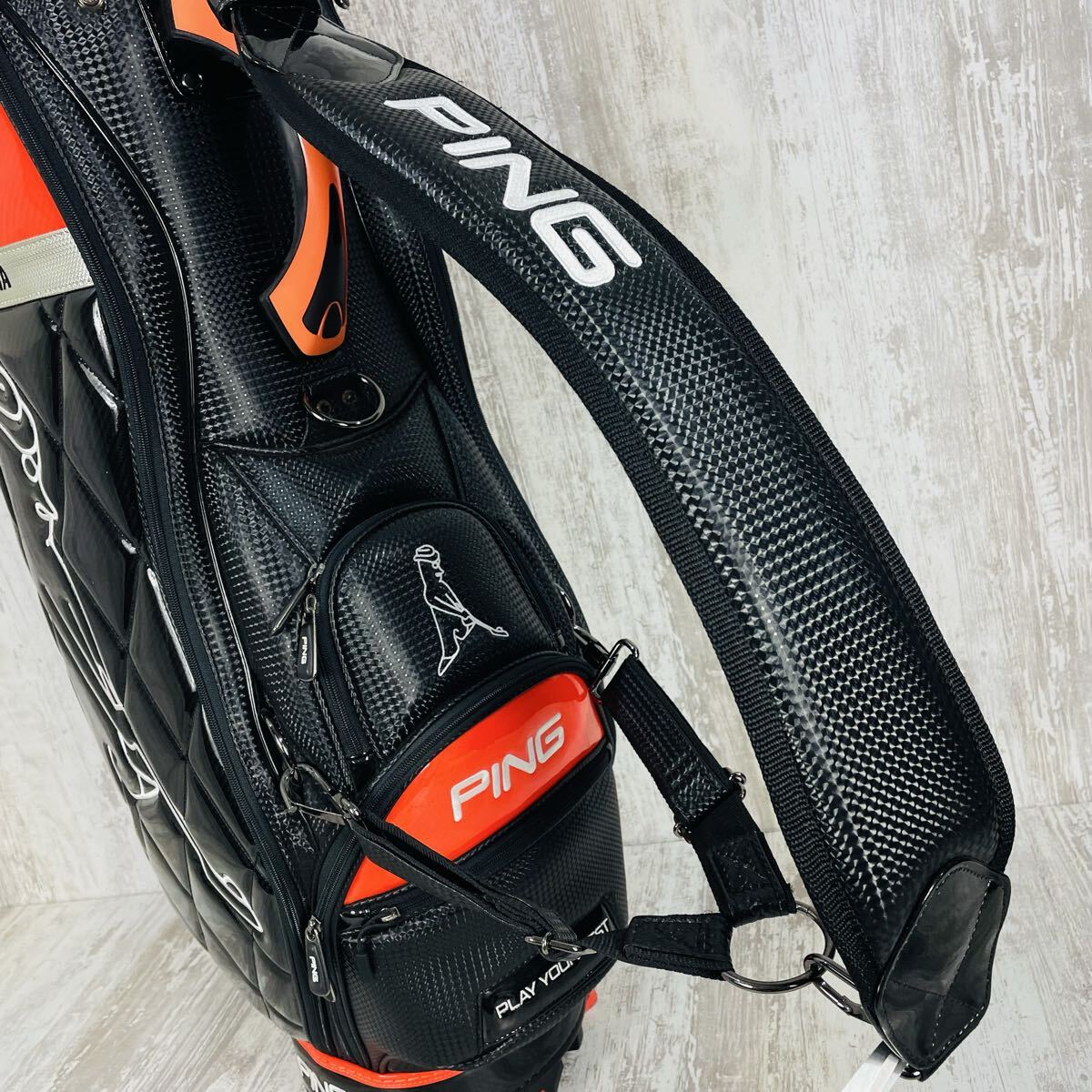 廃盤品】PING ピン Mr PING ミスターピン KARSTEN 総エナメル キャディ