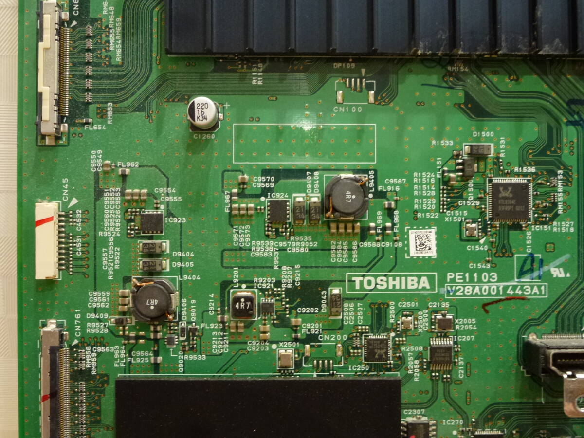 東芝 液晶テレビ 55Z7 47Z7 42Z7 メイン基板 PE1103 V28A001443A1