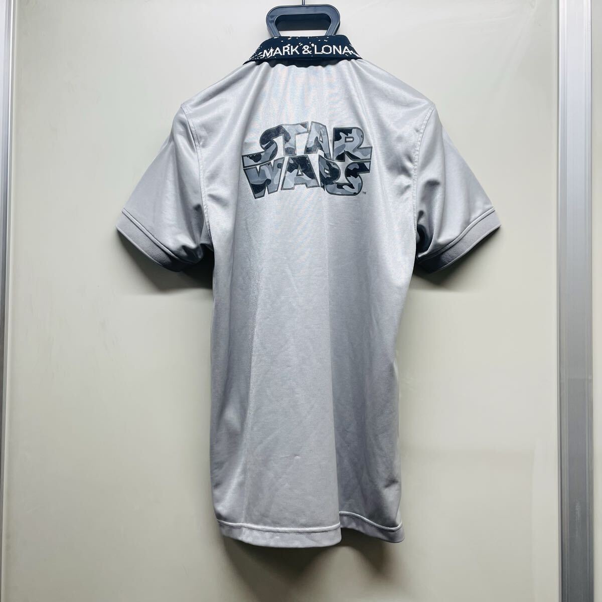 希少コラボ】MARK&LONA × STAR WARS ポロシャツ Lサイズ シルバー R2