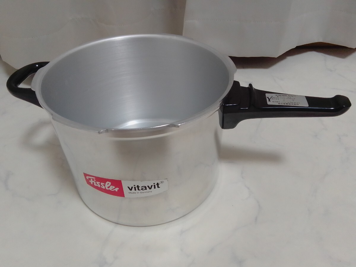 未使用 フィスラー ビタビット ロイヤル 6L 圧力鍋 IH不可 片手鍋 #エ