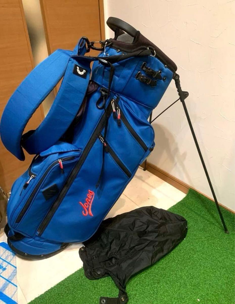 送料無料 希少 ジョーンズ スタンド キャディバッグ ブルー 軽量
