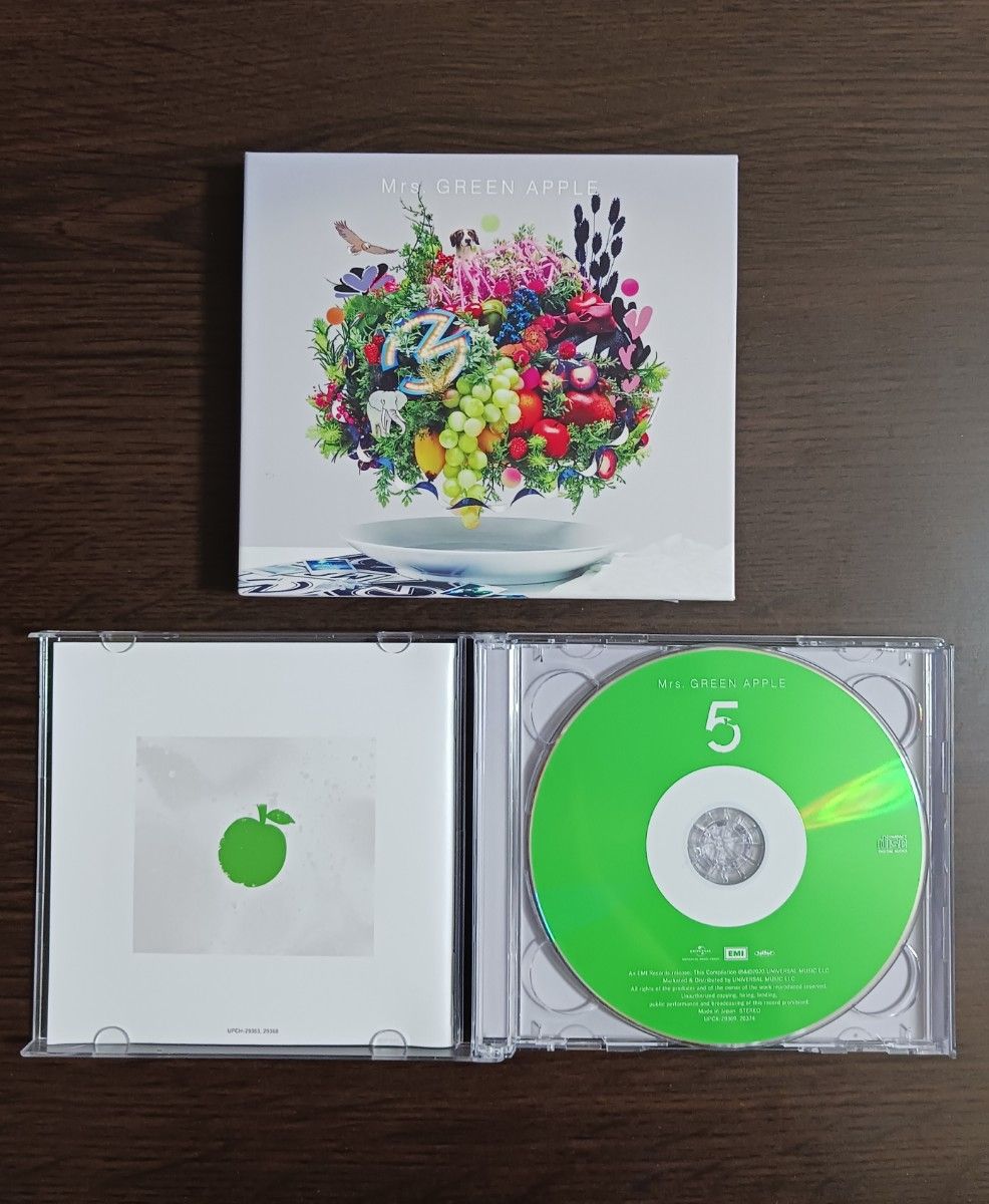 Mrs GREEN APPLE「5 初回限定盤CD+DVD付」激レア品 DVDは見ごたえ満足