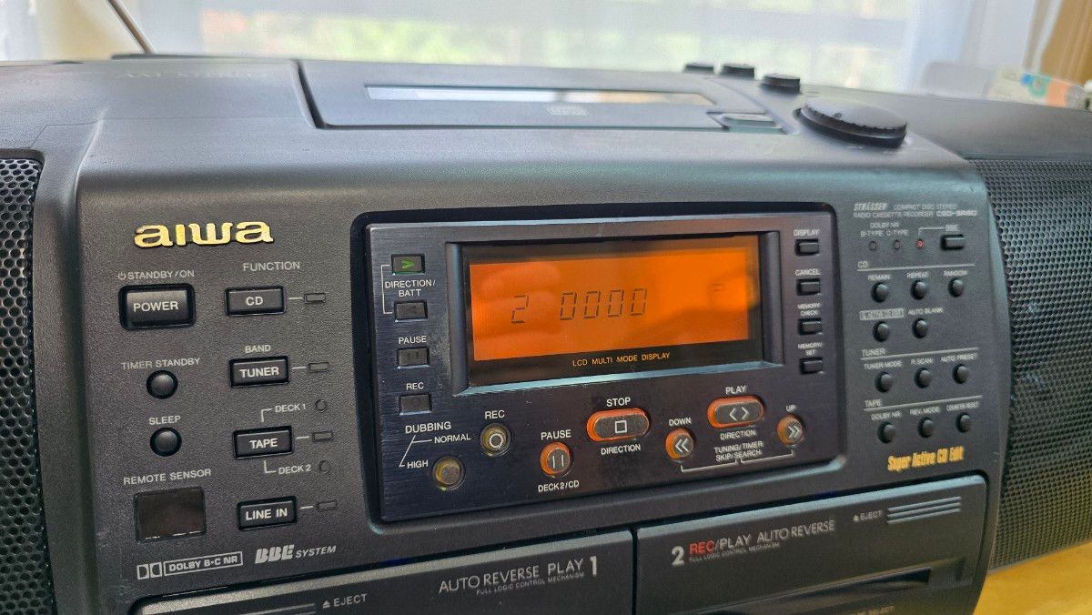 上級】AIWA CSD-SR80改＋【極上】CSD-XR50改 Bluetooth搭載CDラジカセ