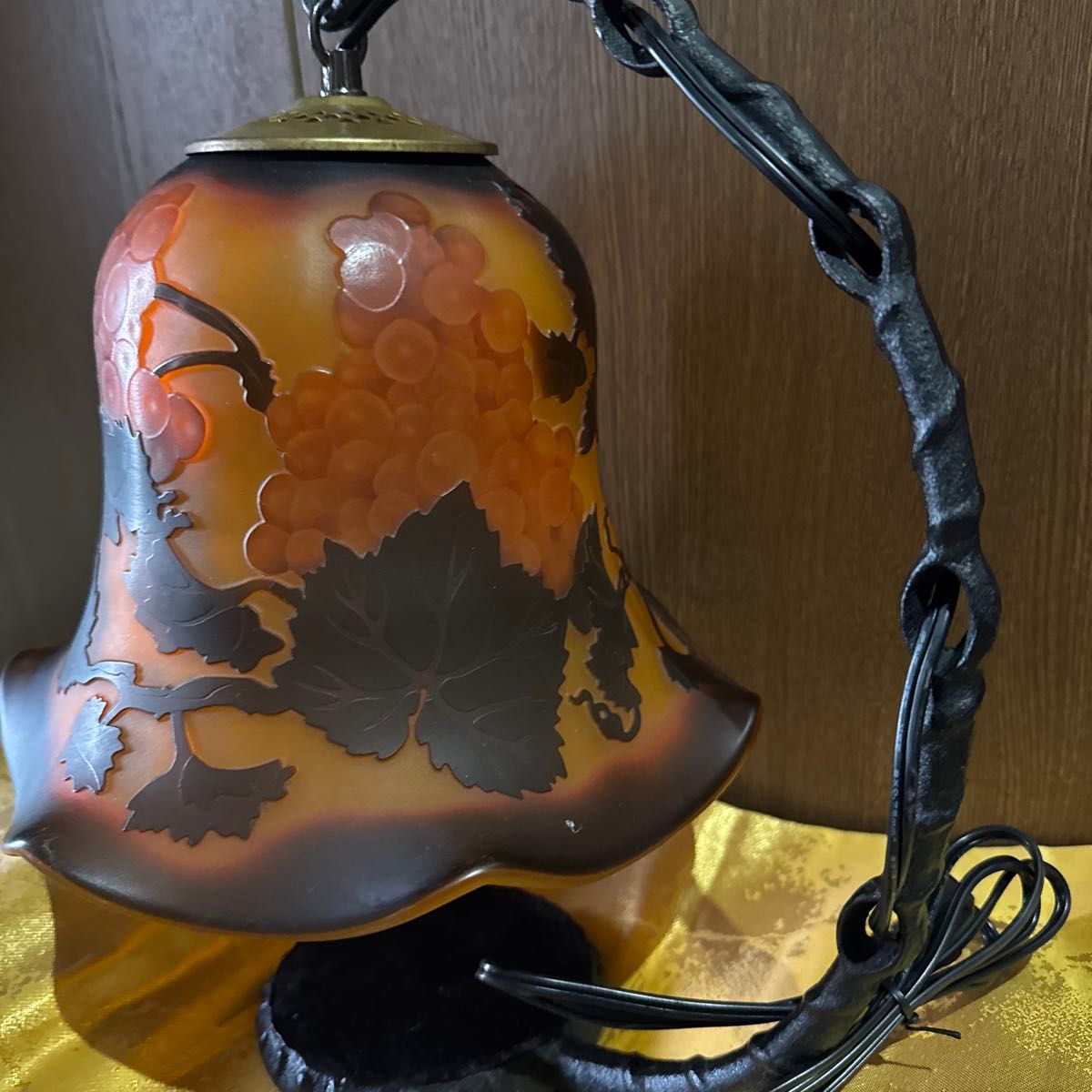 テーブルランプ アンティーク ガレ風 ランプ インテリア アンティーク