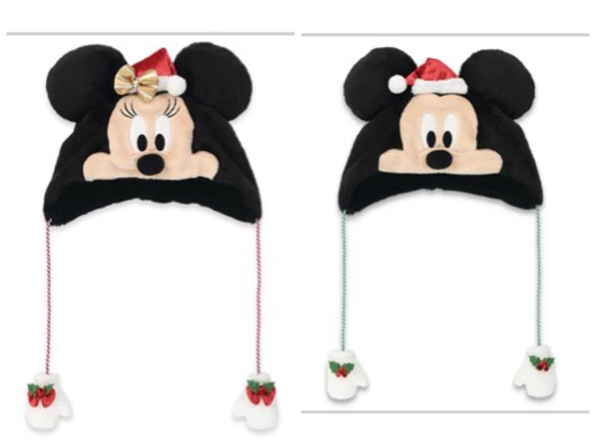 ディズニー クリスマス ファンキャップ ミッキー ミニー セット｜Yahoo