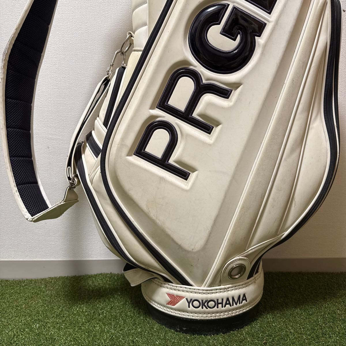 PRGR プロギア キャディバッグ ホワイト ゴルフバッグ｜Yahoo!フリマ