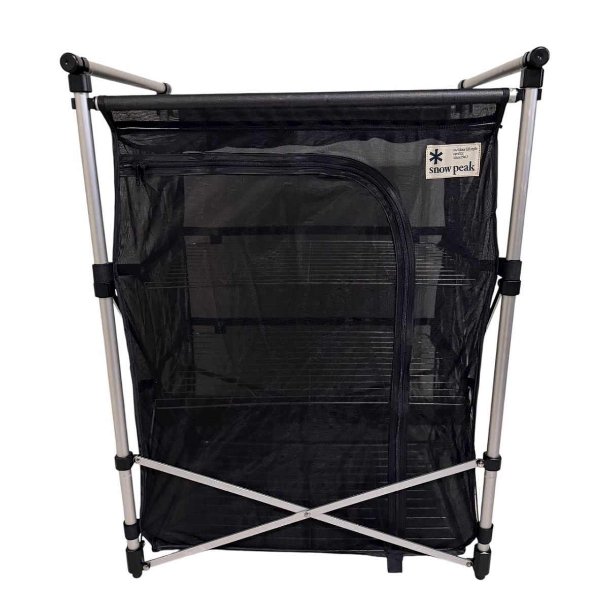 廃盤品】 スノーピークメッシュラックスタンド ネットラックスタンド