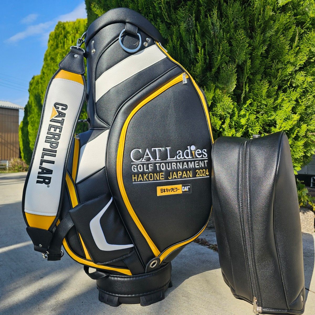 新品 CATERPILLAR CAT Ladies ゴルフ キャディバッグ 2024年 PUレザー