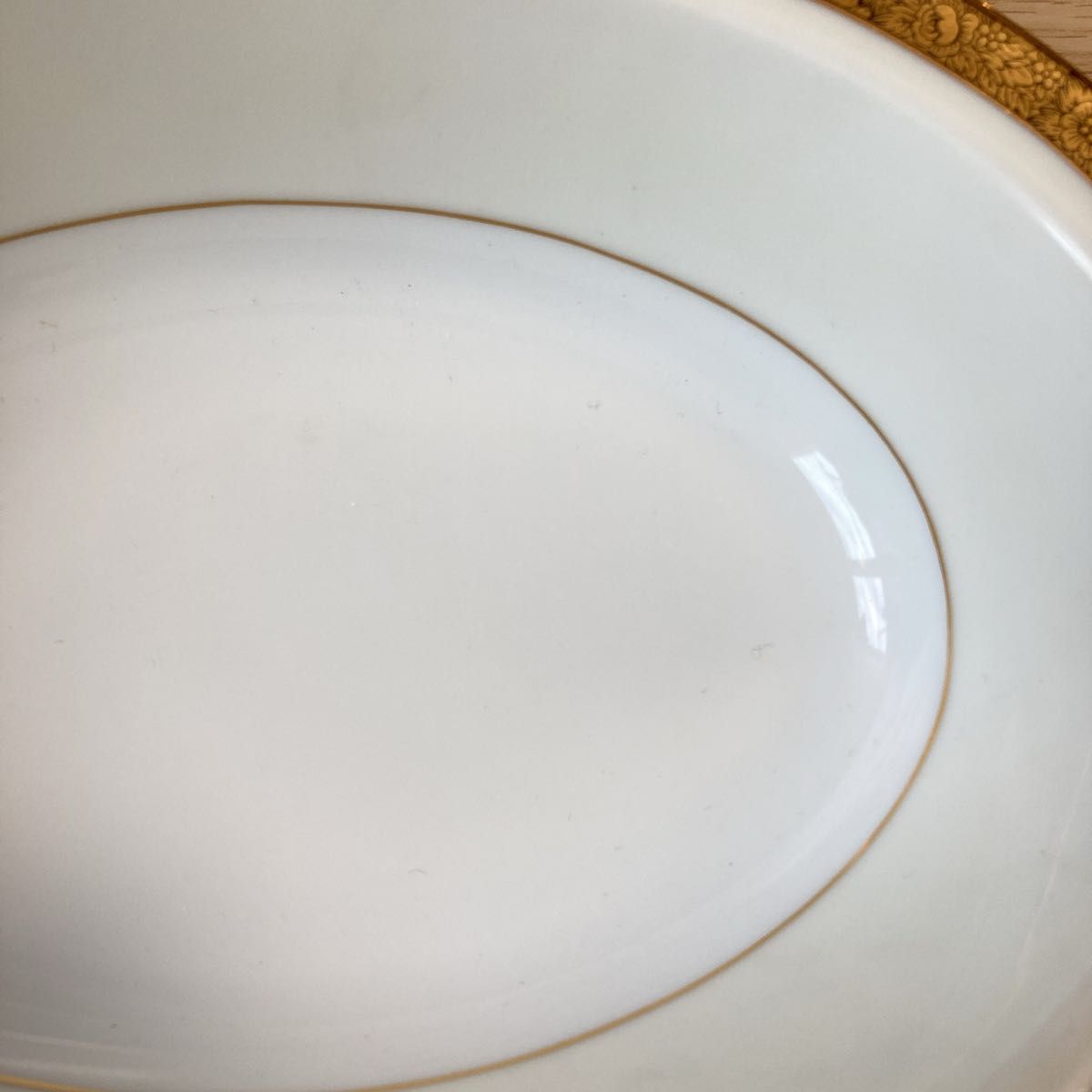美品】ノリタケ オーバル皿 大皿 深皿 スープ皿 GOLDKIN 廃盤品 5675